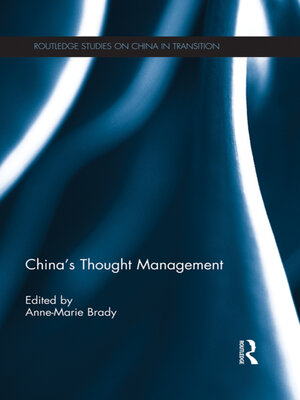 cover image of China's Thought Management